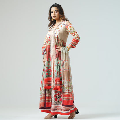 Womens Multicolor Three Piece Set