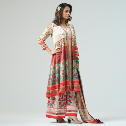 Womens Multicolor Three Piece Set