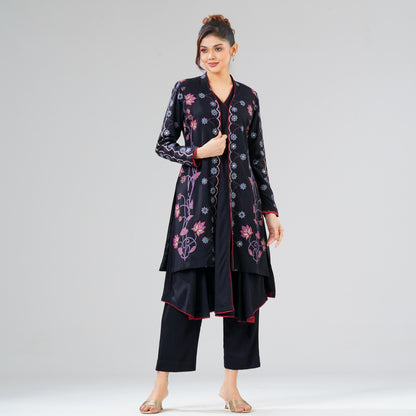 Womens Black Three Piece Set