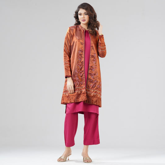 Womens Burnt Orange Three Piece Set