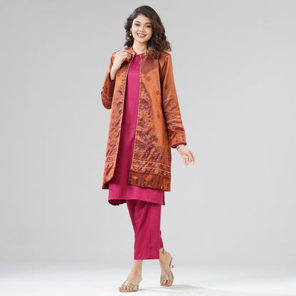 Womens Burnt Orange Three Piece Set