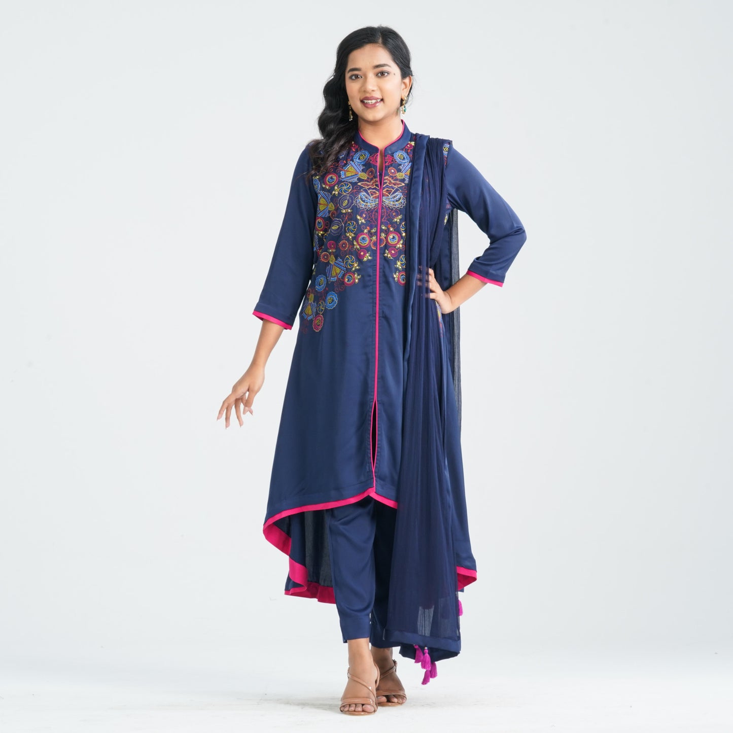 Women's Blended Silk Three Piece Set