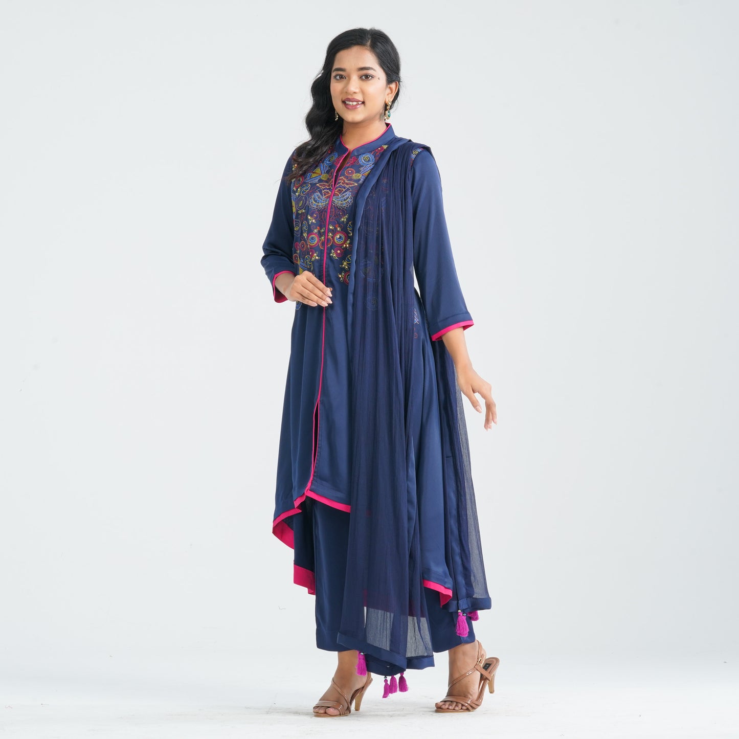 Women's Blended Silk Three Piece Set