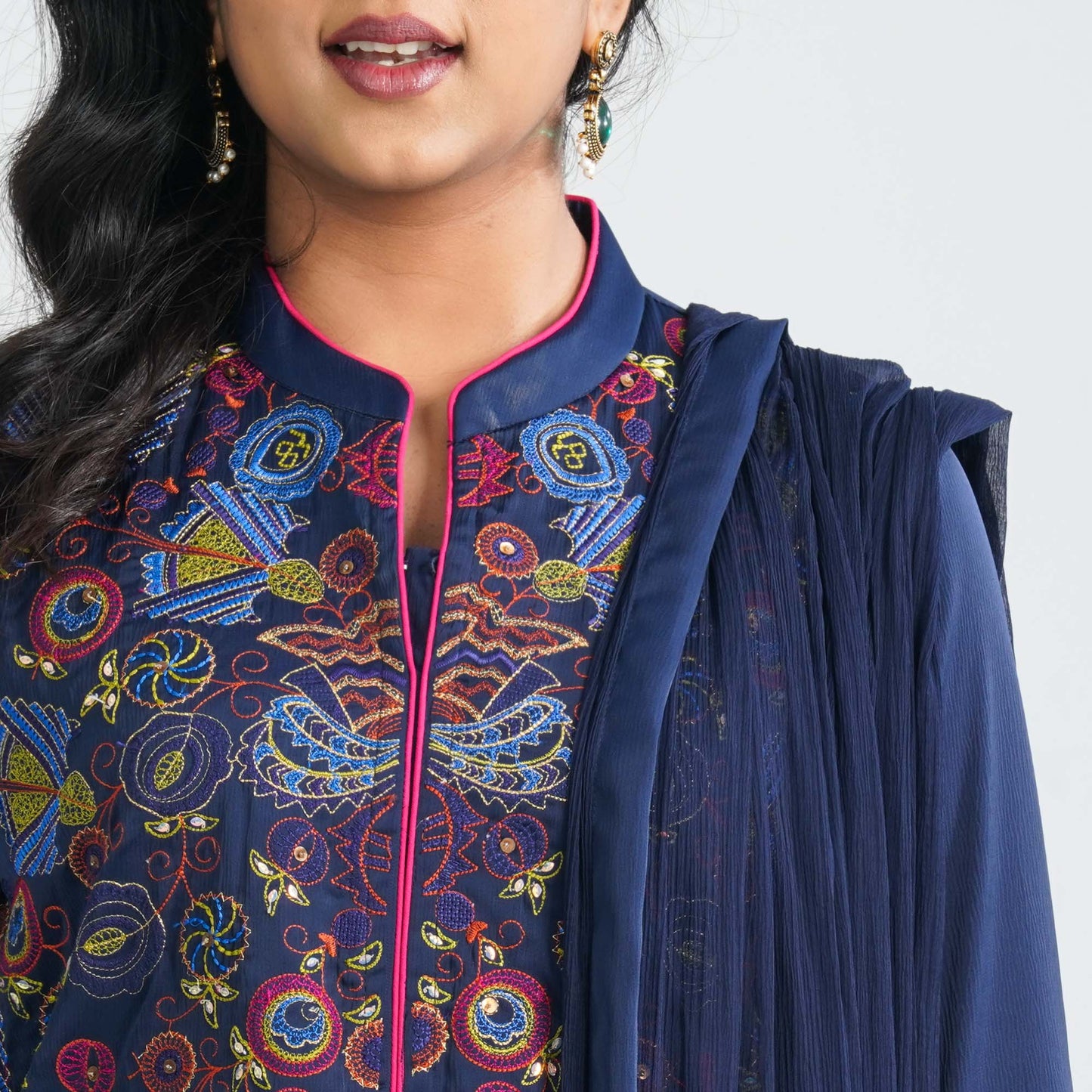 Women's Blended Silk Three Piece Set