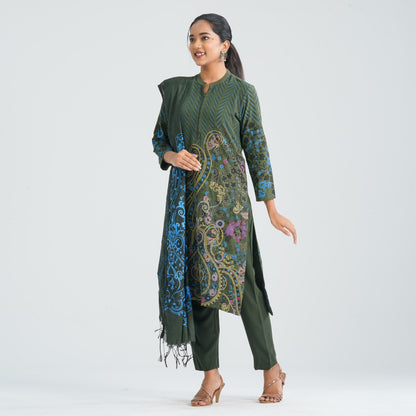 Women’s Green Three Piece Set