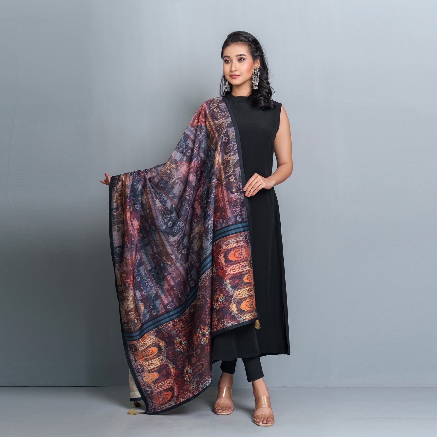 Ladies Dupatta- Multi Color