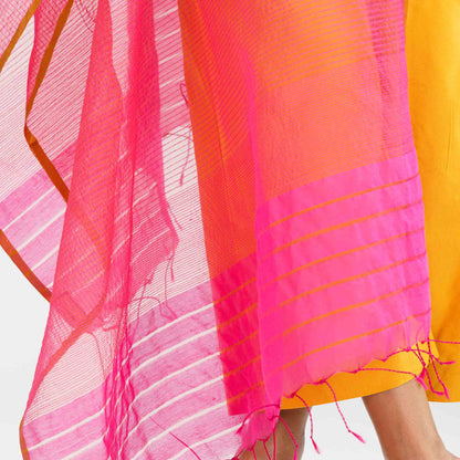 Womens Magenta Screen Printed Orna