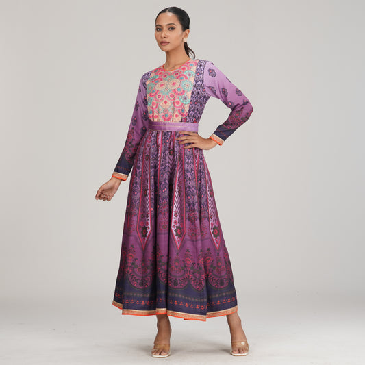 Womens Ethnic Gown- Multi Color