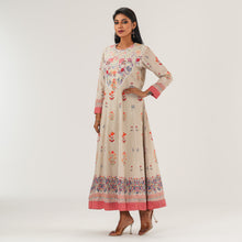 Load image into Gallery viewer, Womens Beige Ethnic Gown
