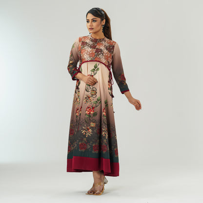 Womens Multicolor Anarkali Gown