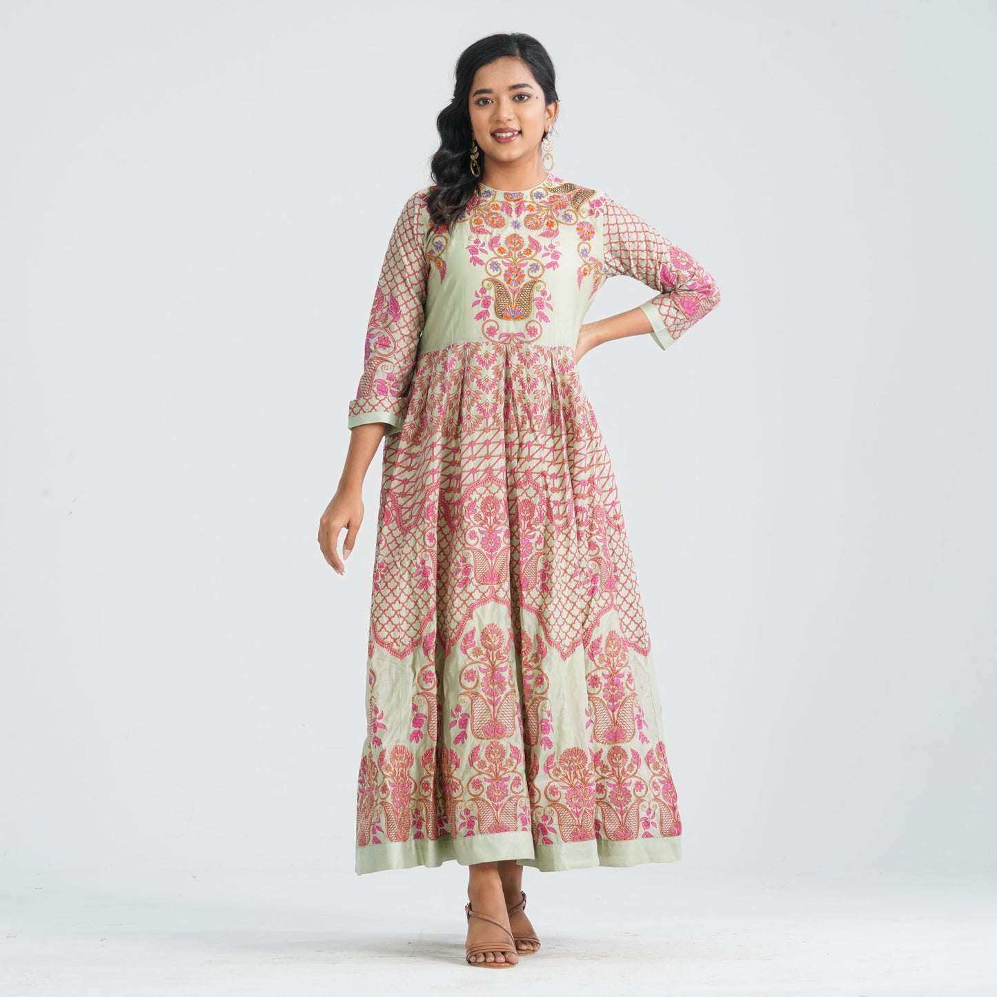 Women's Blended Silk Gown