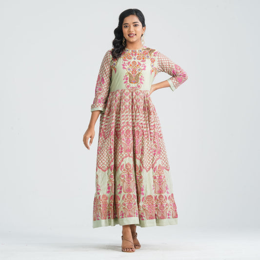 Women's Blended Silk Gown