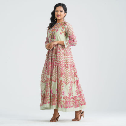 Women's Blended Silk Gown