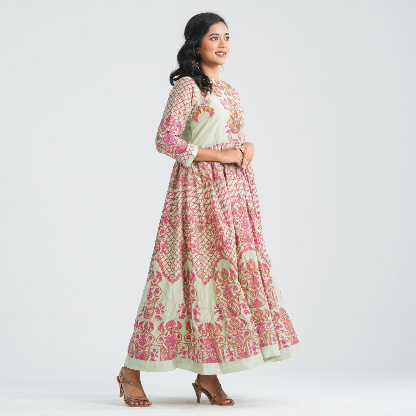 Women's Blended Silk Gown
