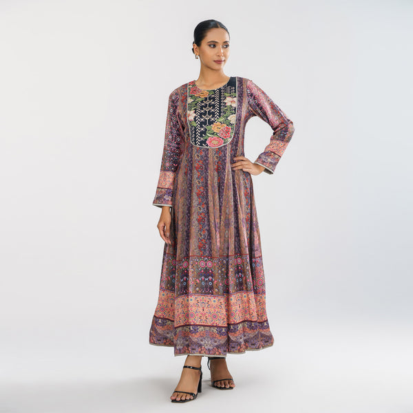 Women’S Ethnic Gown Multi Color