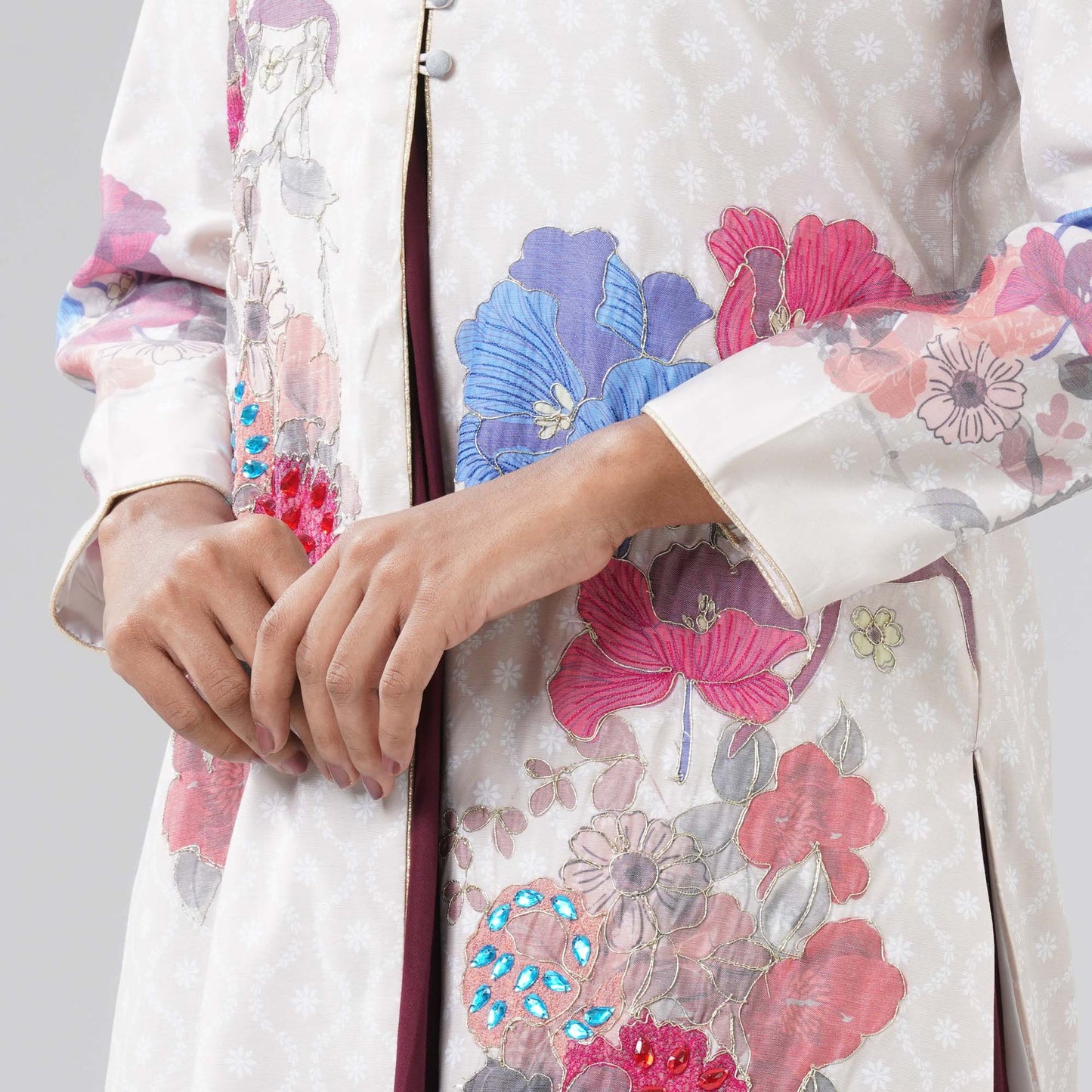 Womens Off White Gown