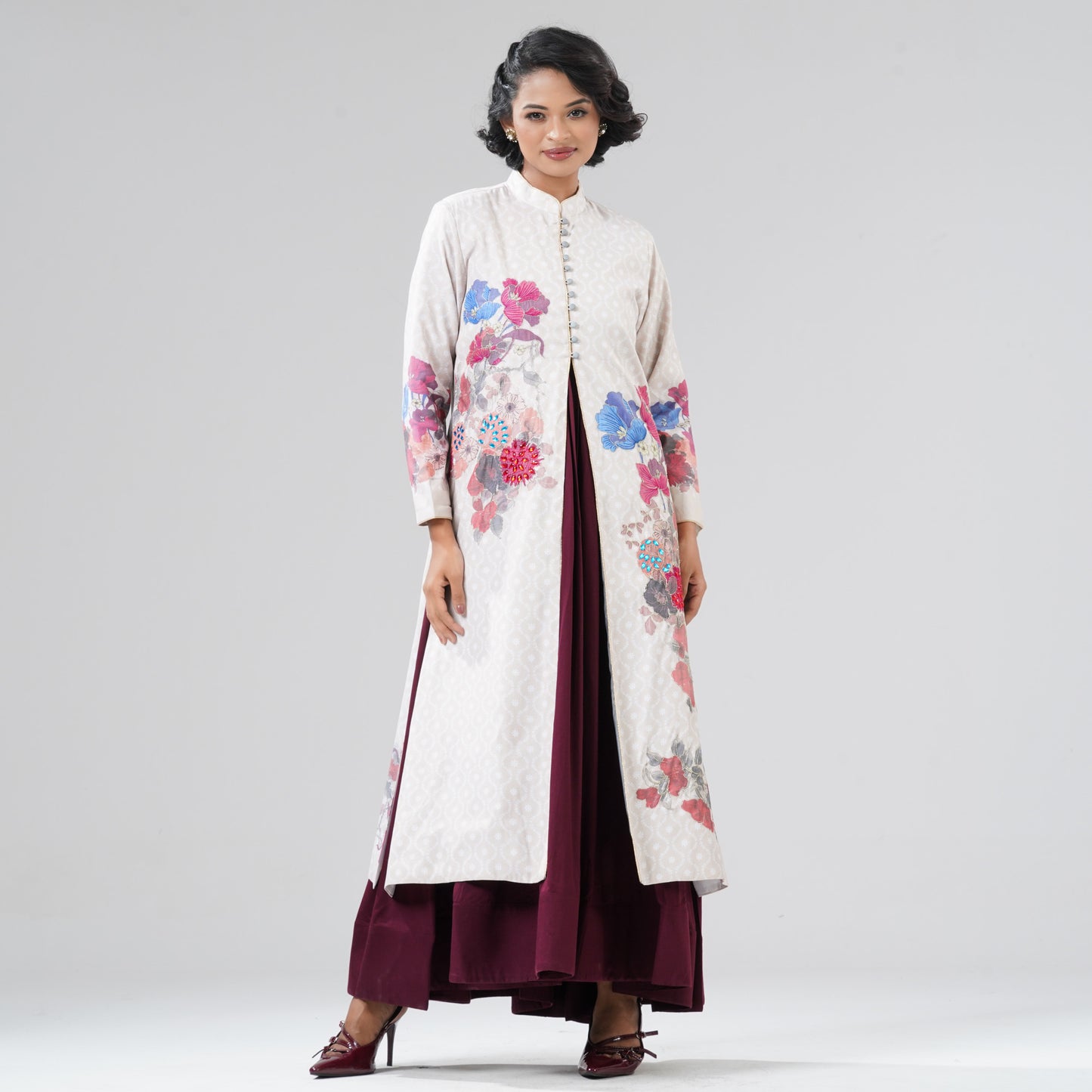 Womens Off White Gown