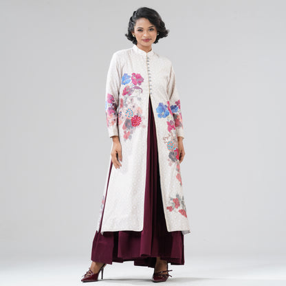 Womens Off White Gown