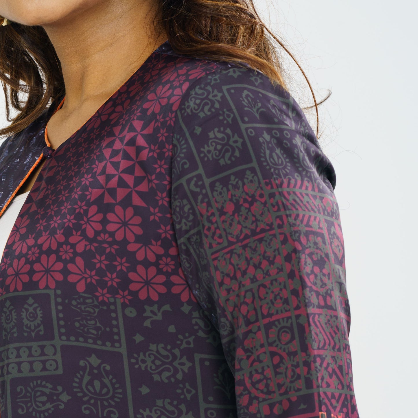 Womens Ethnic Multicolor Jacket