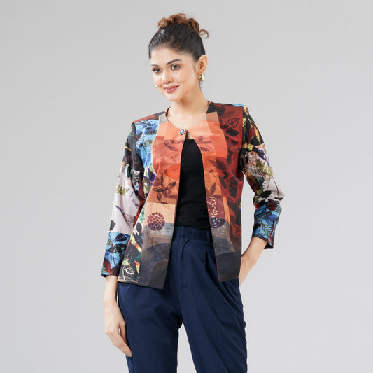 Womens Multicolor Jacket