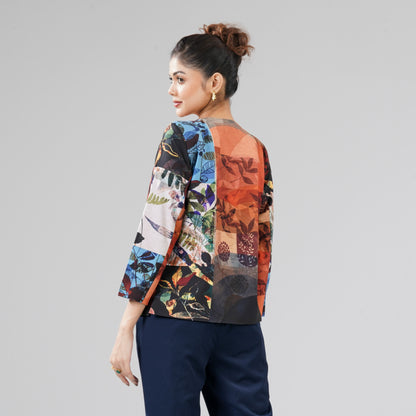 Womens Multicolor Jacket