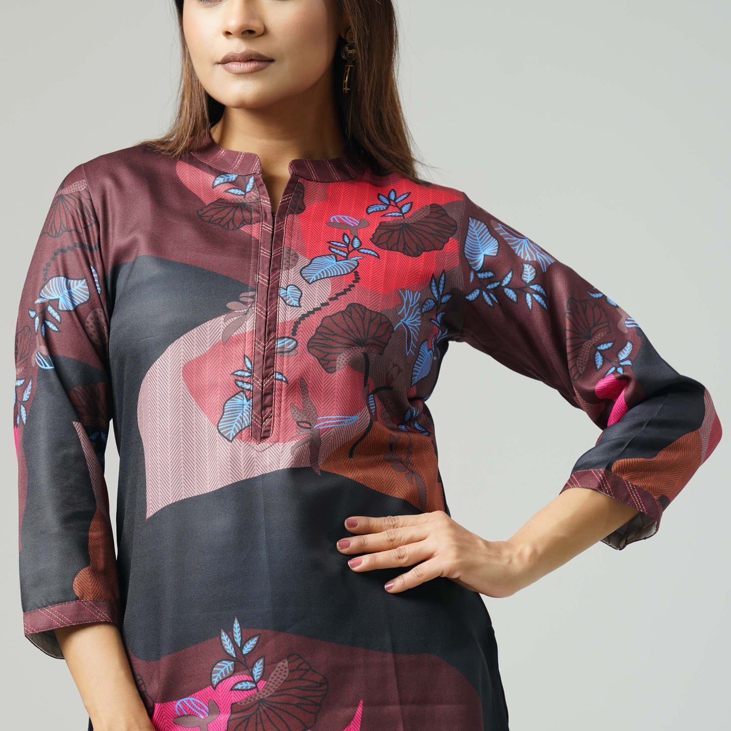 Womens Multicolor Kurti