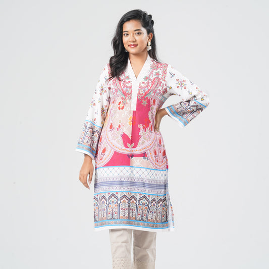 Women's Blended Silk Kurti