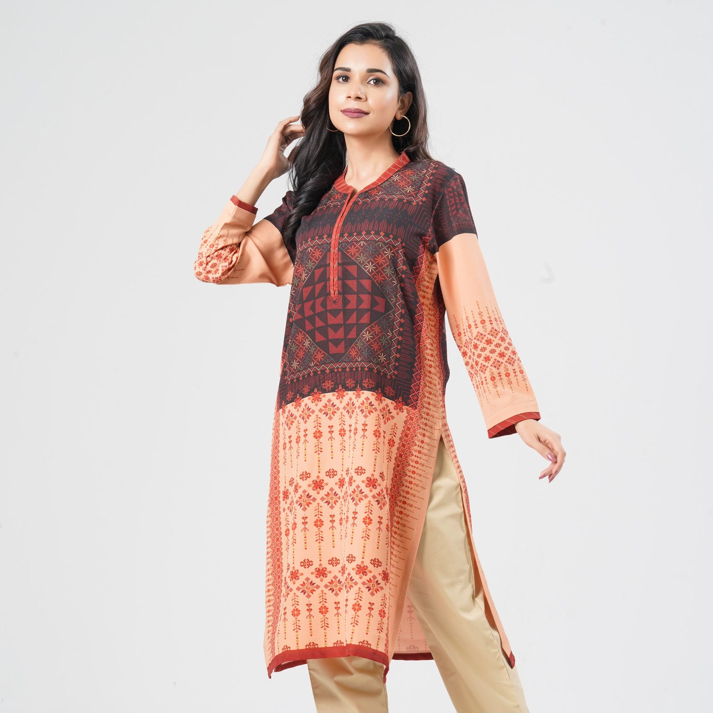 Women's Blended Silk Kurti