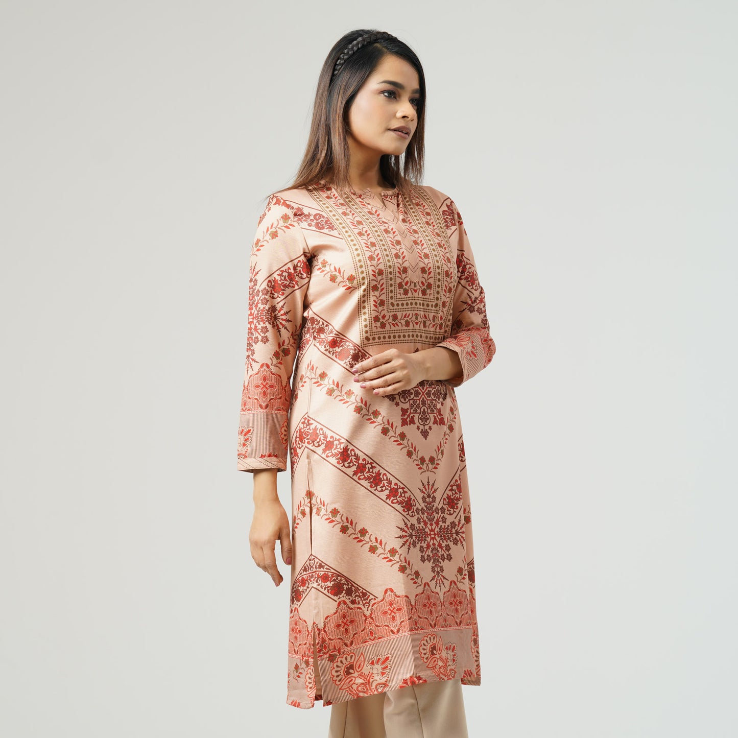 Womens Multi-Color Printed Kurti