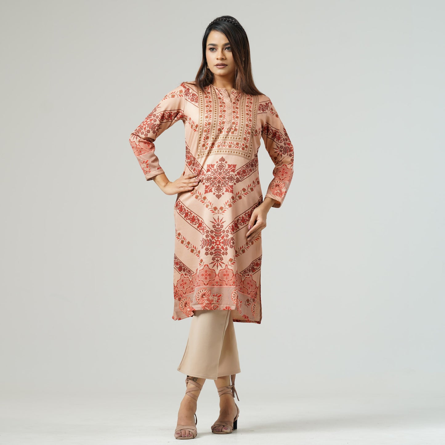 Womens Multi-Color Printed Kurti