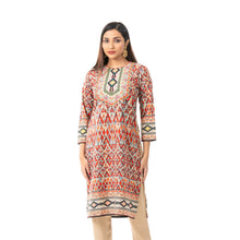 Load image into Gallery viewer, Womens Tan Printed Kurti
