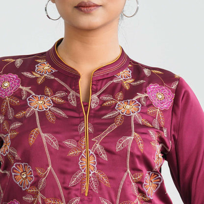 Women’s Silk Embroidered Kurti