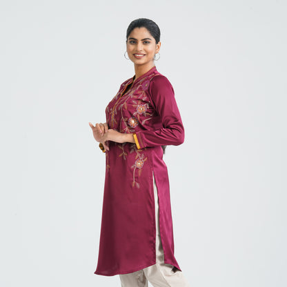 Women’s Silk Embroidered Kurti