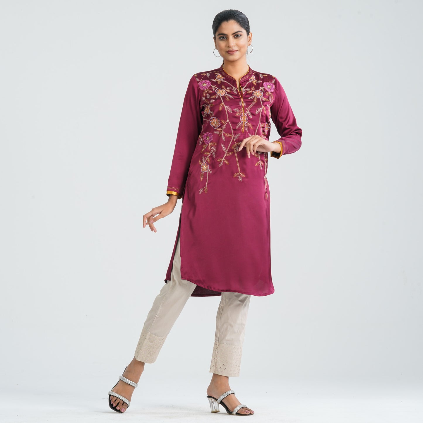 Women’s Silk Embroidered Kurti