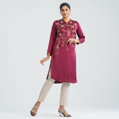 Women’s Silk Embroidered Kurti