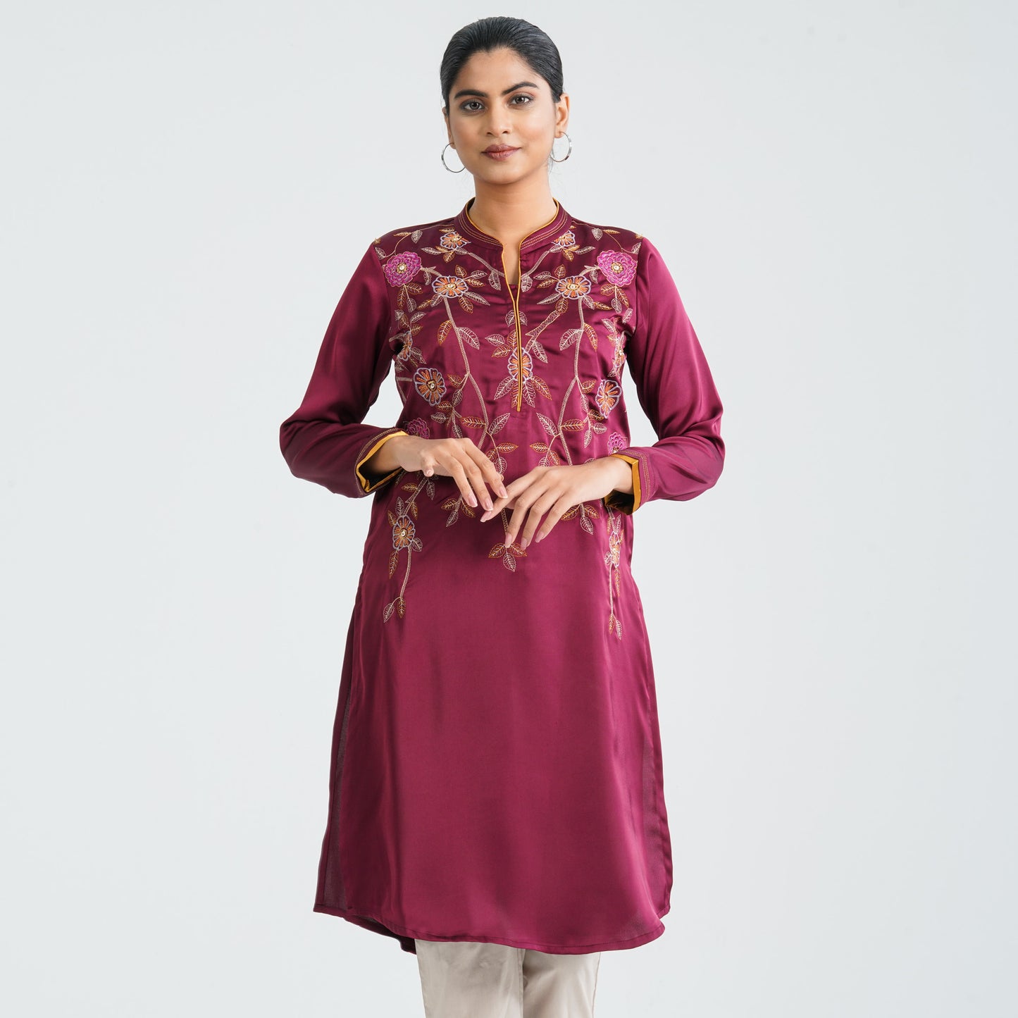 Women’s Silk Embroidered Kurti