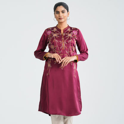 Women’s Silk Embroidered Kurti