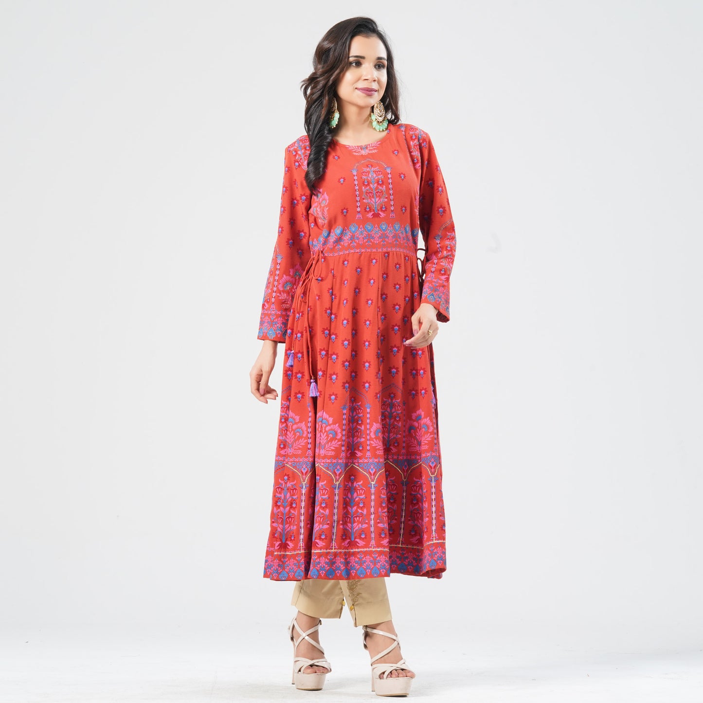 Women’s Crinkle Georgette Kurti