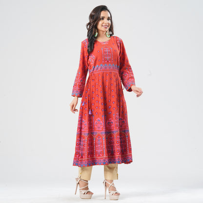 Women’s Crinkle Georgette Kurti