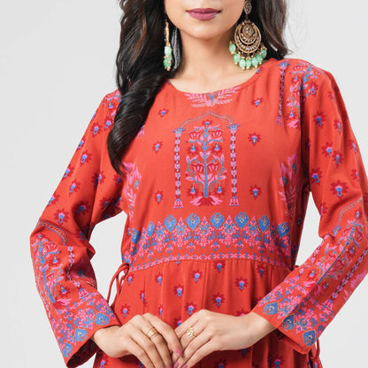 Women’s Crinkle Georgette Kurti