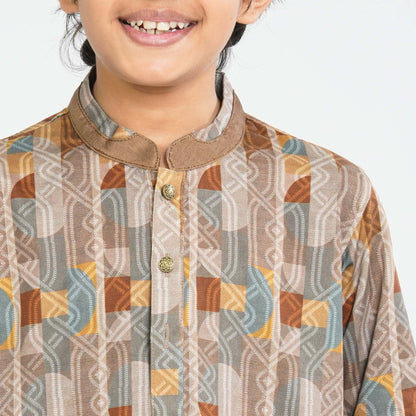 Boy's Printed Panjabi