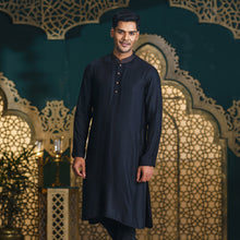 Load image into Gallery viewer, MENS BASIC PANJABI-BLACK
