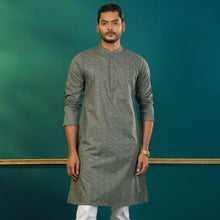 Load image into Gallery viewer, MENS BASIC PANJABI-DEEP OLIVE
