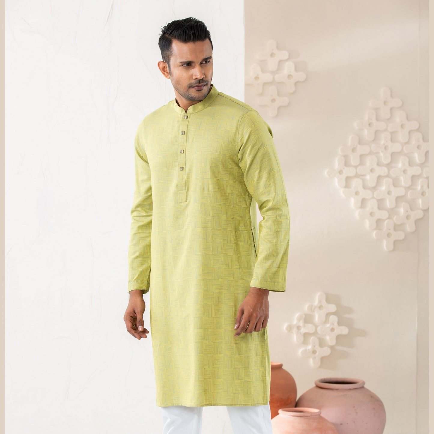 Mens Lemon Panjabi