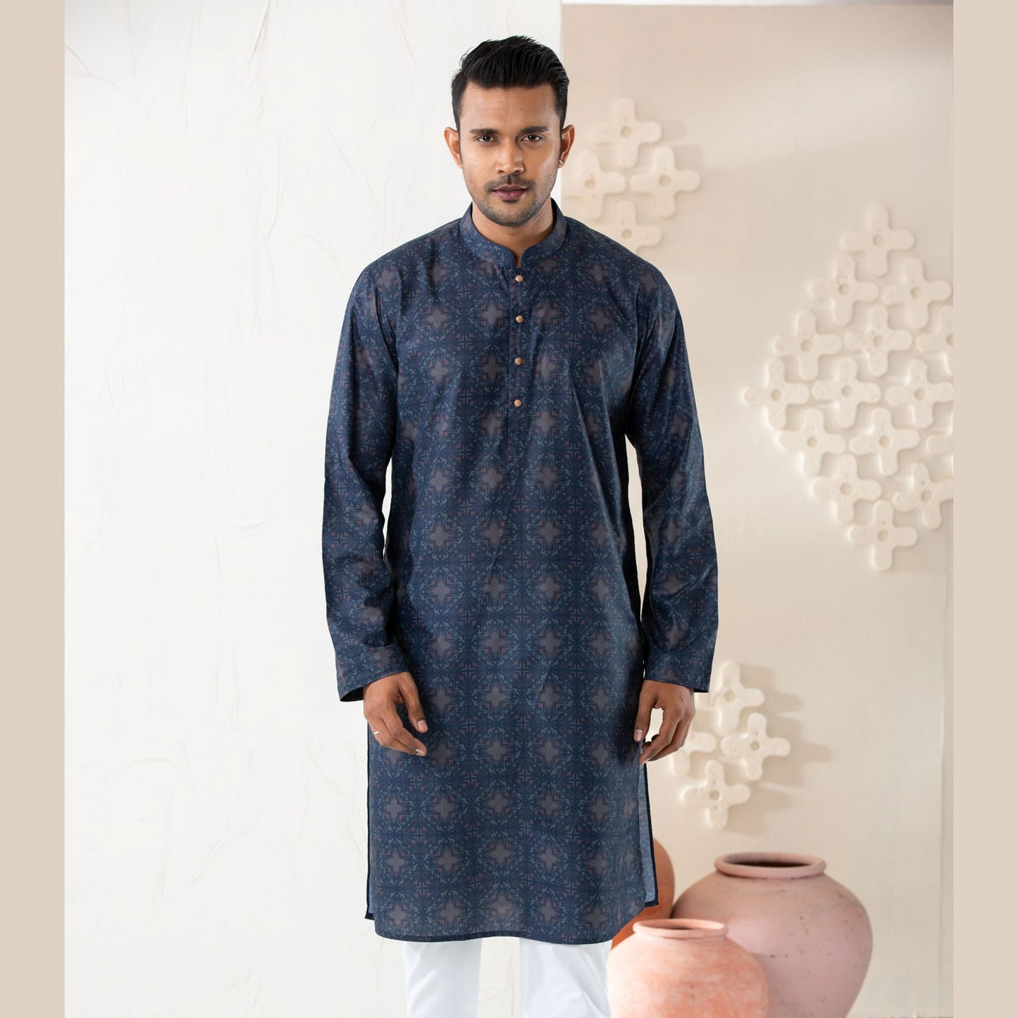 Men's Royal Blue Panjabi