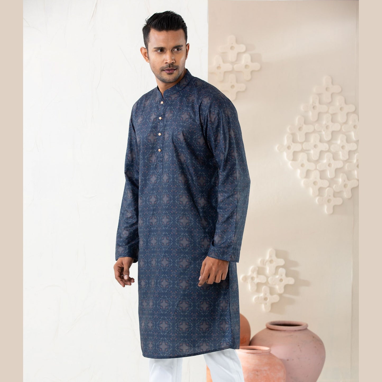 Men's Royal Blue Panjabi