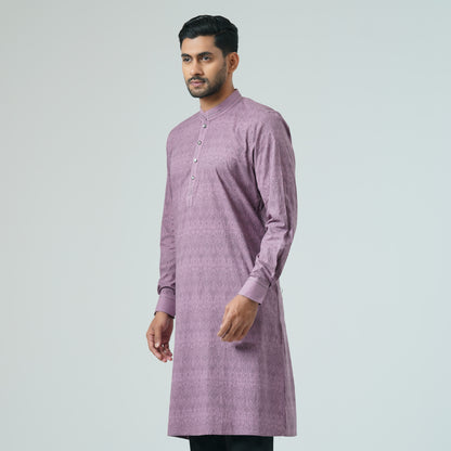 Mens Basic Panjabi-MAUVE