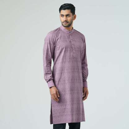 Mens Basic Panjabi-MAUVE