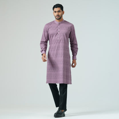 Mens Basic Panjabi-MAUVE