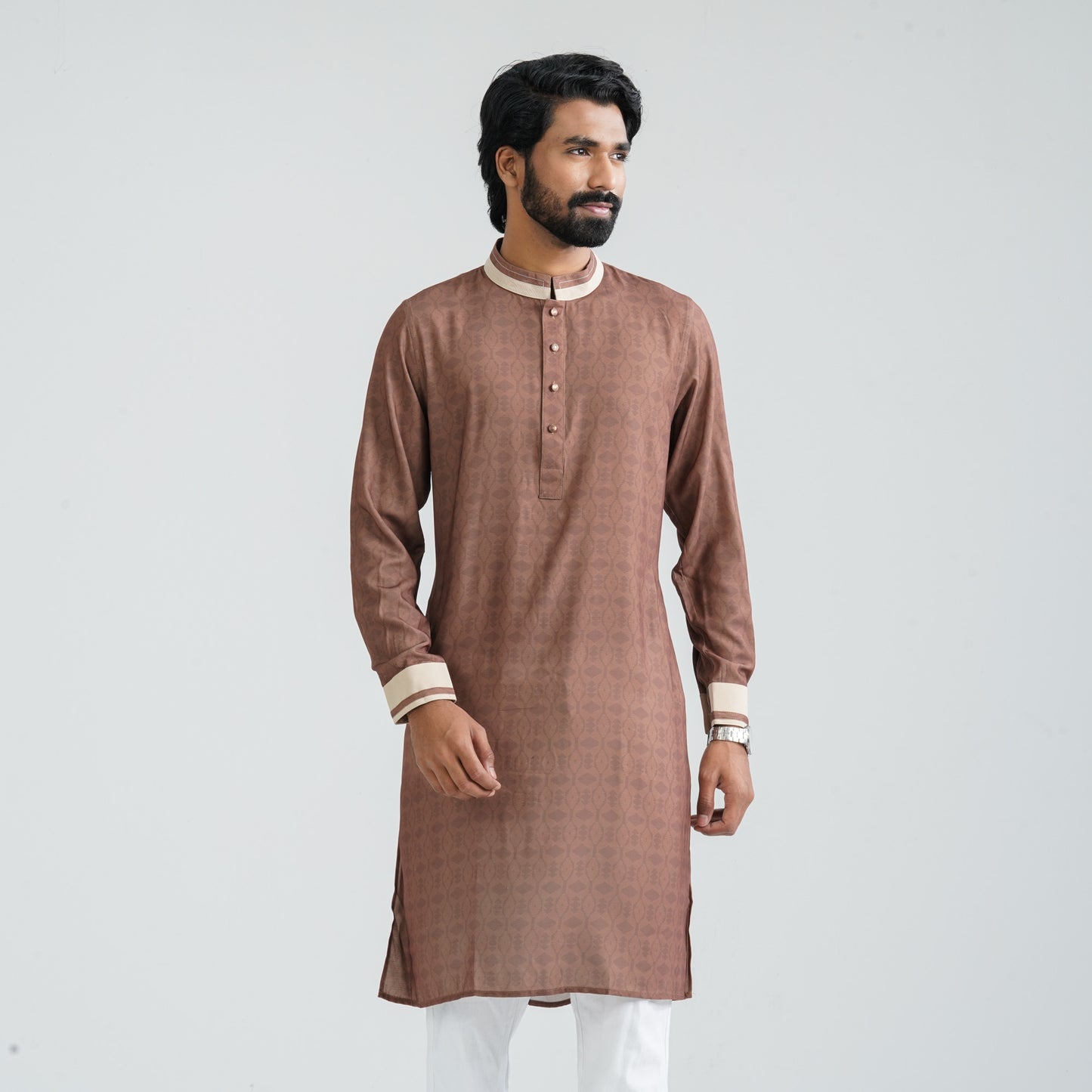 Mens Brown Panjabi